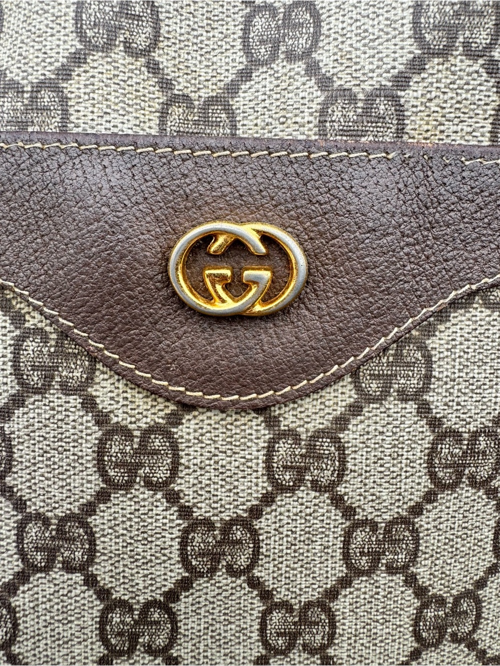 Gucci Vintage GG Supreme Web Stripe Tote Project Rehab Bag - Picture 15 of 17